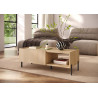 Table basse moderne chêne linberg Buddy