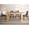 Table de salle à manger extensible moderne chêne linberg Buddy