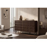 Buffet/bahut moderne 155 cm noyer/expresso Rubie