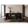 Buffet/bahut moderne 155 cm noyer/expresso Rubie
