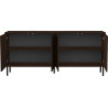 Buffet/bahut moderne 205 cm noyer/expresso Rubie