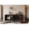 Buffet/bahut moderne 205 cm noyer/expresso Rubie
