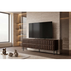 Meuble TV moderne 205 cm noyer/expresso Rubie