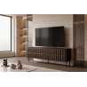 Meuble TV moderne 205 cm noyer/expresso Rubie
