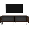 Meuble TV moderne 205 cm noyer/expresso Rubie