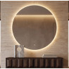 Miroir rond moderne avec éclairage Led Rubie