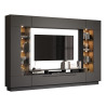 Banc TV moderne anthracite Grease