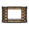 Banc TV moderne anthracite Grease