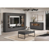 Banc TV moderne anthracite Grease