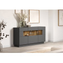 Buffet/bahut moderne 160 cm anthracite Grease