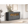 Buffet/bahut moderne 160 cm anthracite Grease