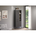 Vitrine moderne 70 cm gris anthracite Belinda