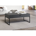 Table basse moderne gris anthracite Belinda