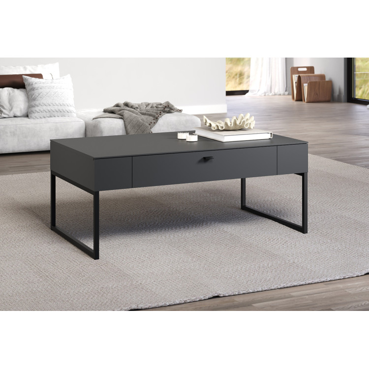 Table basse moderne gris anthracite Belinda