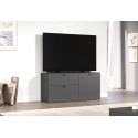 Meuble TV moderne 120 cm gris anthracite Belinda
