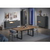 Meuble TV moderne 120 cm gris anthracite Belinda
