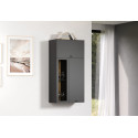Meuble de rangement mural 65 cm moderne gris anthracite Belinda