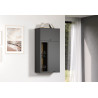 Meuble de rangement mural 65 cm moderne gris anthracite Belinda
