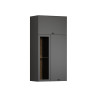 Meuble de rangement mural 65 cm moderne gris anthracite Belinda