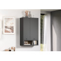 Meuble de rangement mural 80 cm moderne gris anthracite Belinda
