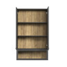 Meuble de rangement mural 80 cm moderne gris anthracite Belinda