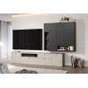 Meuble de rangement mural 80 cm moderne gris anthracite Belinda