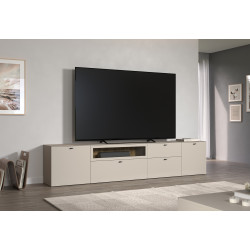 Meuble TV moderne 280 cm cachemire Belinda