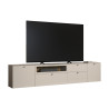 Meuble TV moderne 280 cm cachemire Belinda