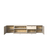 Meuble TV moderne 280 cm cachemire Belinda