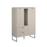 Buffet haut moderne 100 cm cachemire Belinda