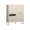 Buffet haut moderne 122 cm cachemire Belinda