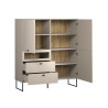 Buffet haut moderne 122 cm cachemire Belinda