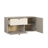 Meuble TV moderne 120 cm cachemire Belinda
