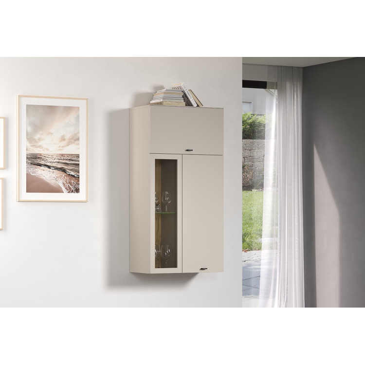 Meuble de rangement mural 65 cm moderne cachemire Belinda