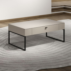 Table basse moderne gris cachemire Belinda