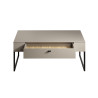 Table basse moderne gris cachemire Belinda