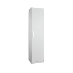 Armoire penderie contemporaine 47 cm blanche Alberto