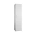 Armoire penderie contemporaine 47 cm blanche Alberto