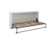 Lit escamotable horizontal 90x200 cm blanc Alberto