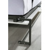 Lit escamotable horizontal 90x200 cm blanc Alberto