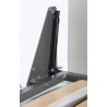 Lit escamotable horizontal 90x200 cm blanc Alberto