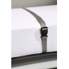 Lit escamotable horizontal 90x200 cm blanc Alberto