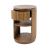 Chevet rond style nature en bois de manguier massif Richie