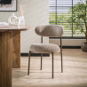 Chaise de salle à manger moderne en tissu Nouria (lot de 2)