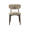Lot de 2 chaises modernes en tissu Cargo sable Heidi