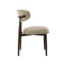 Lot de 2 chaises modernes en tissu Cargo sable Heidi