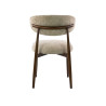 Lot de 2 chaises modernes en tissu Cargo sable Heidi