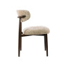 Lot de 2 chaises modernes en tissu Monti sable Heidi