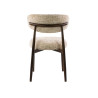 Lot de 2 chaises modernes en tissu Monti sable Heidi
