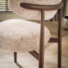 Lot de 2 chaises modernes en tissu Monti sable Heidi